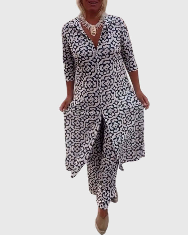 Gabriella™ | Elegancki Vintage Dwuczęściowy Zestaw