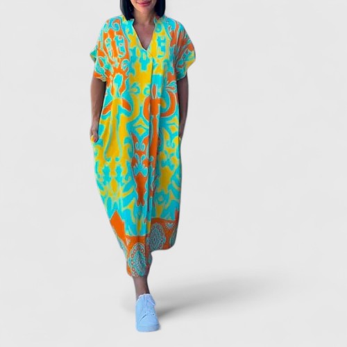 Shamcey™ - Wyrafinowana Sukienka Kwiatowa